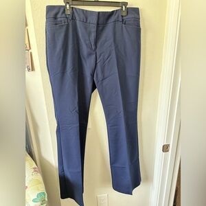 7th Avenue Blue Straight Leg Dress Pants